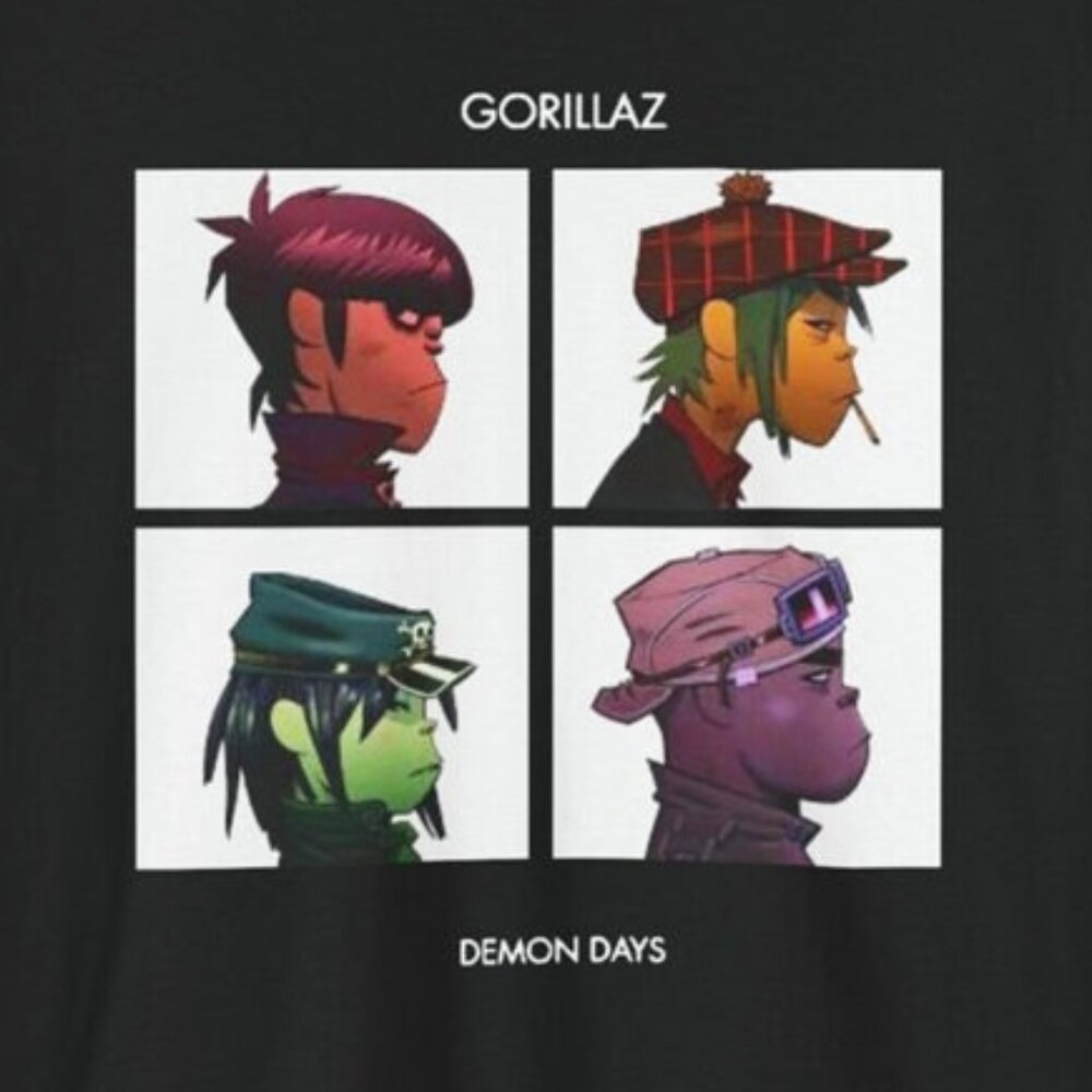 Gorillaz Demon Days Graphic T-Shirt Iconic Album Art Fan Gift Casual Streetwear - Picture 2 of 5